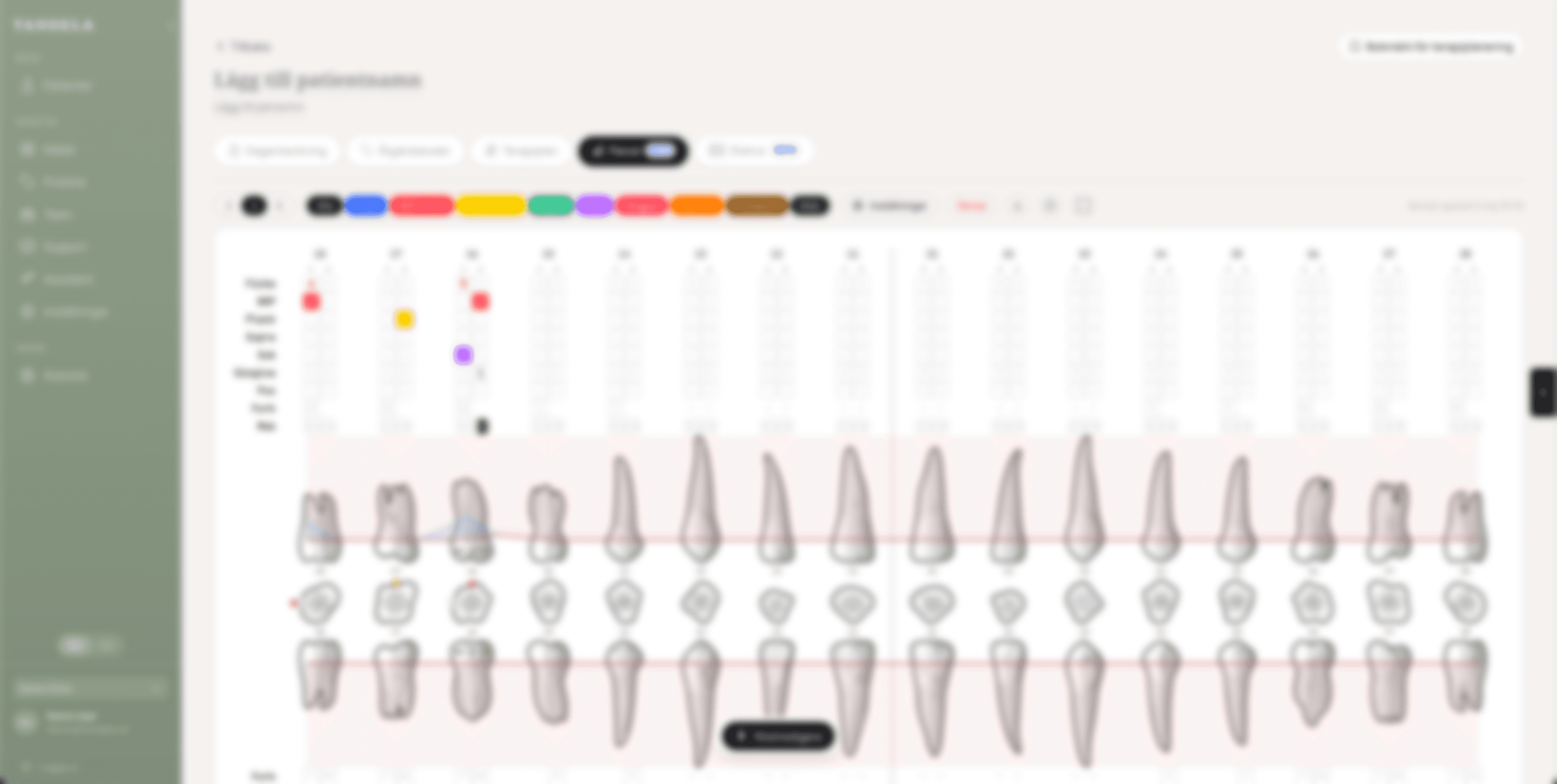 Periodontal chart draft